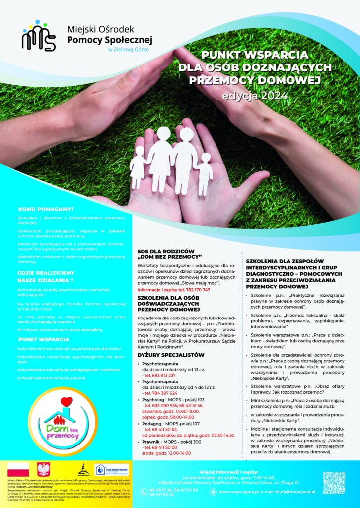 pomoc Plakat akcji „Dom bez przemocy"