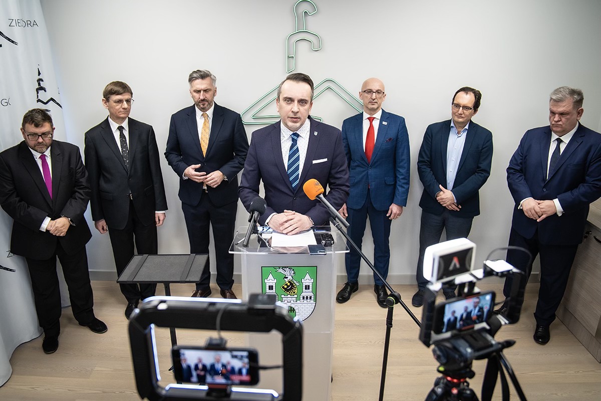 Konferencja prasowa poświęcona współpracy z Zielonej Góry z POLSA