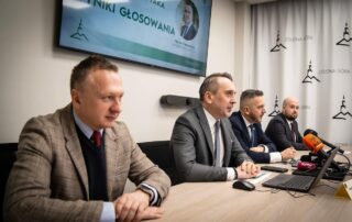 Konferencja prasowa poświęcona wynikom konsultacji ws. remontu deptaka