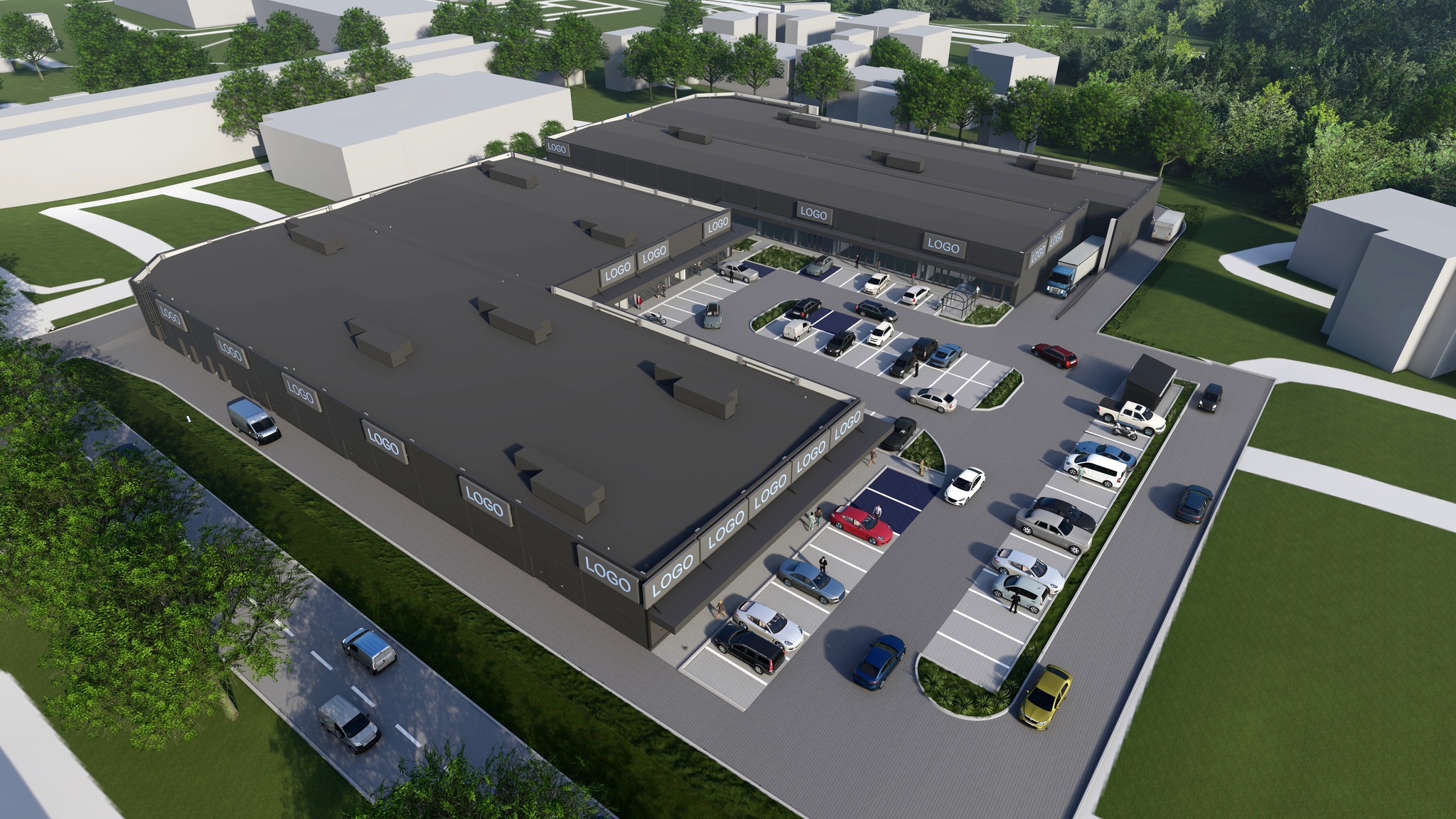 Wizualizacja nowego centrum handlowego