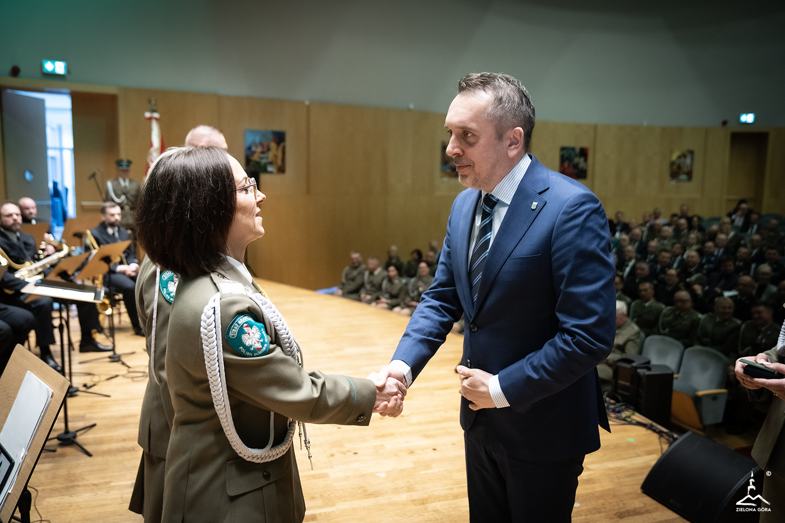 Obchody święta straży granicznej w Zielonej Górze.