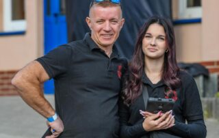 Marcin Włodarski wraz z córką Oliwią zajmuje się pomiarami telemetrycznymi