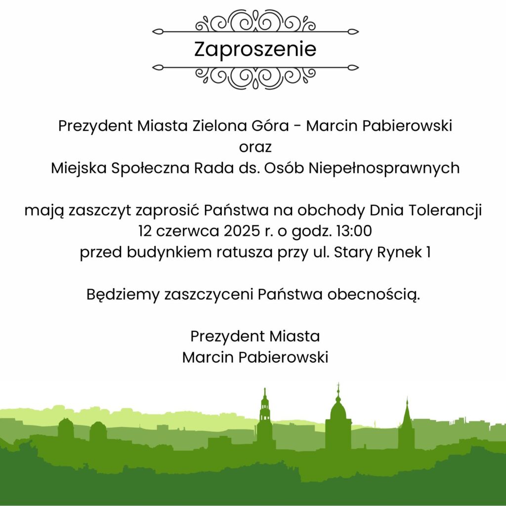 Zaproszenie Zaproszenie na Obchody Dnia Godności ON