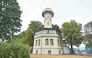 Widok współczesny - 18-metrowa Wieża Braniborska w Zielonej Górze