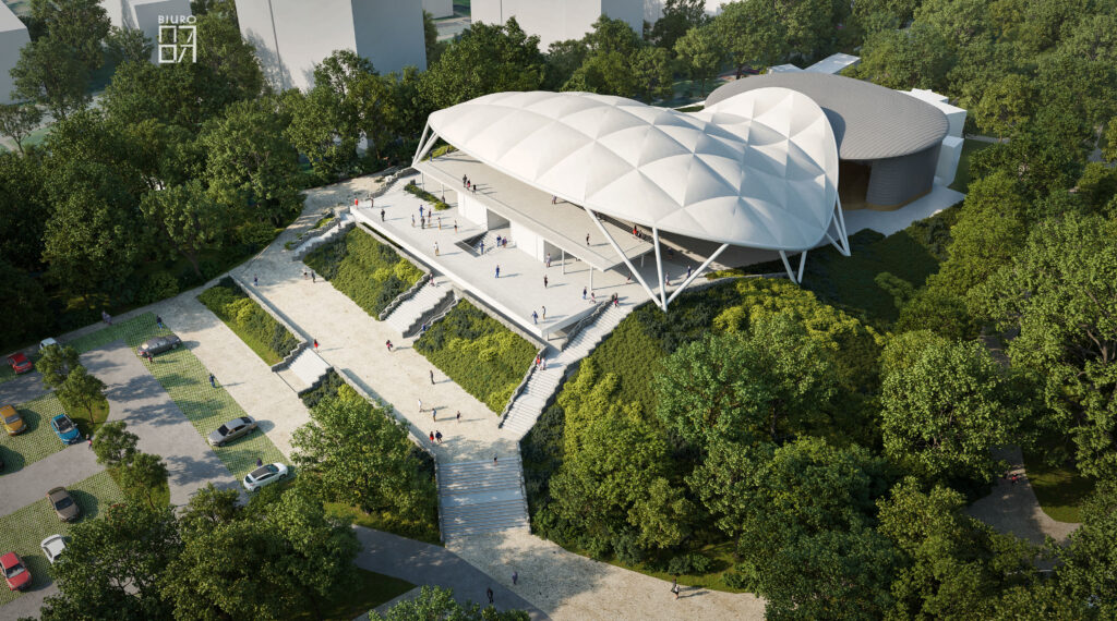 Modernizacja obejmie m.in. przebudowę widowni i budowę nad nią nowoczesnego zadaszenia z membrany.