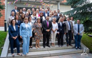 Prezydent Marcin Pabierowski spotkał się z przedstawicielami miast partnerskich.