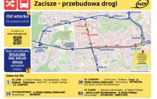 W związku z remontem ulicy Zacisze, autobusy MZK pojadą inaczej