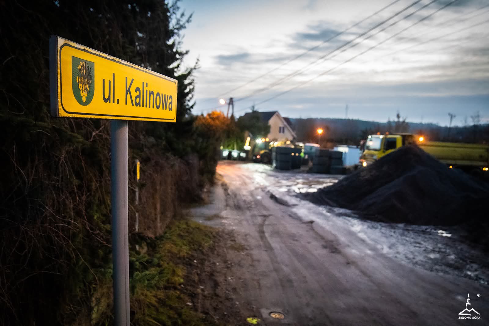 Ulica Kalinowa w Raculi.